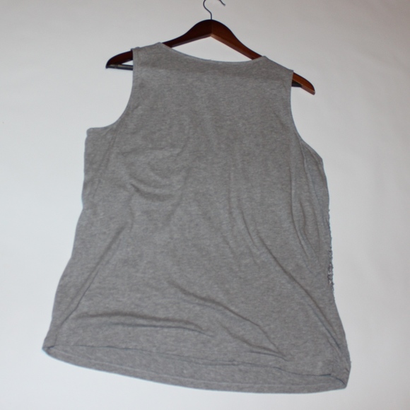 SOLD Talbots sz 1x plus sequin grey tank - Picture 6 of 6